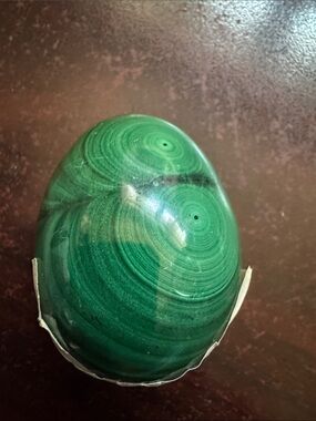 Malachite Stone Egg - Polished Home Accent